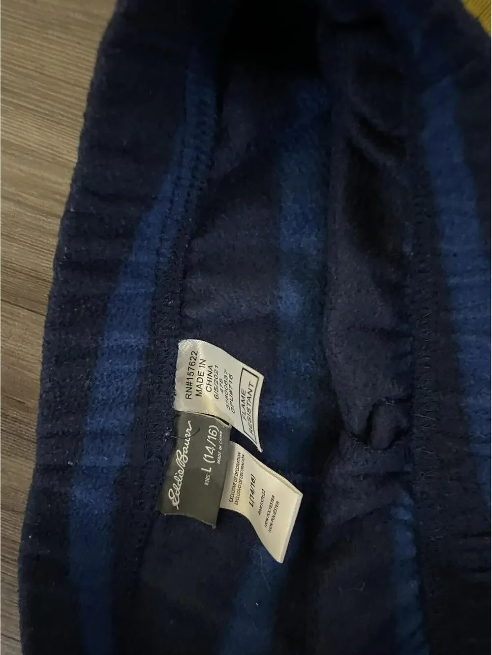 Y2K Eddie Bauer Blue Striped Sleepwear Pajama Pants Sz S
